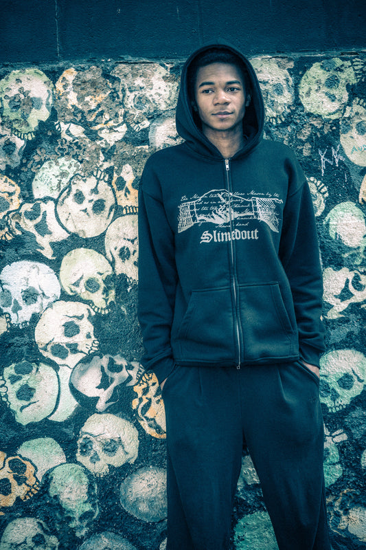 SlimedOut “Against All Odds” Zip Hoodie – Black