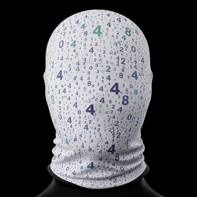 Slimed Out OutNumbered Reflective Mask — White