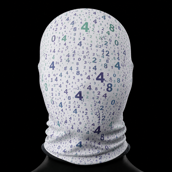 Slimed Out OutNumbered Reflective Mask — White