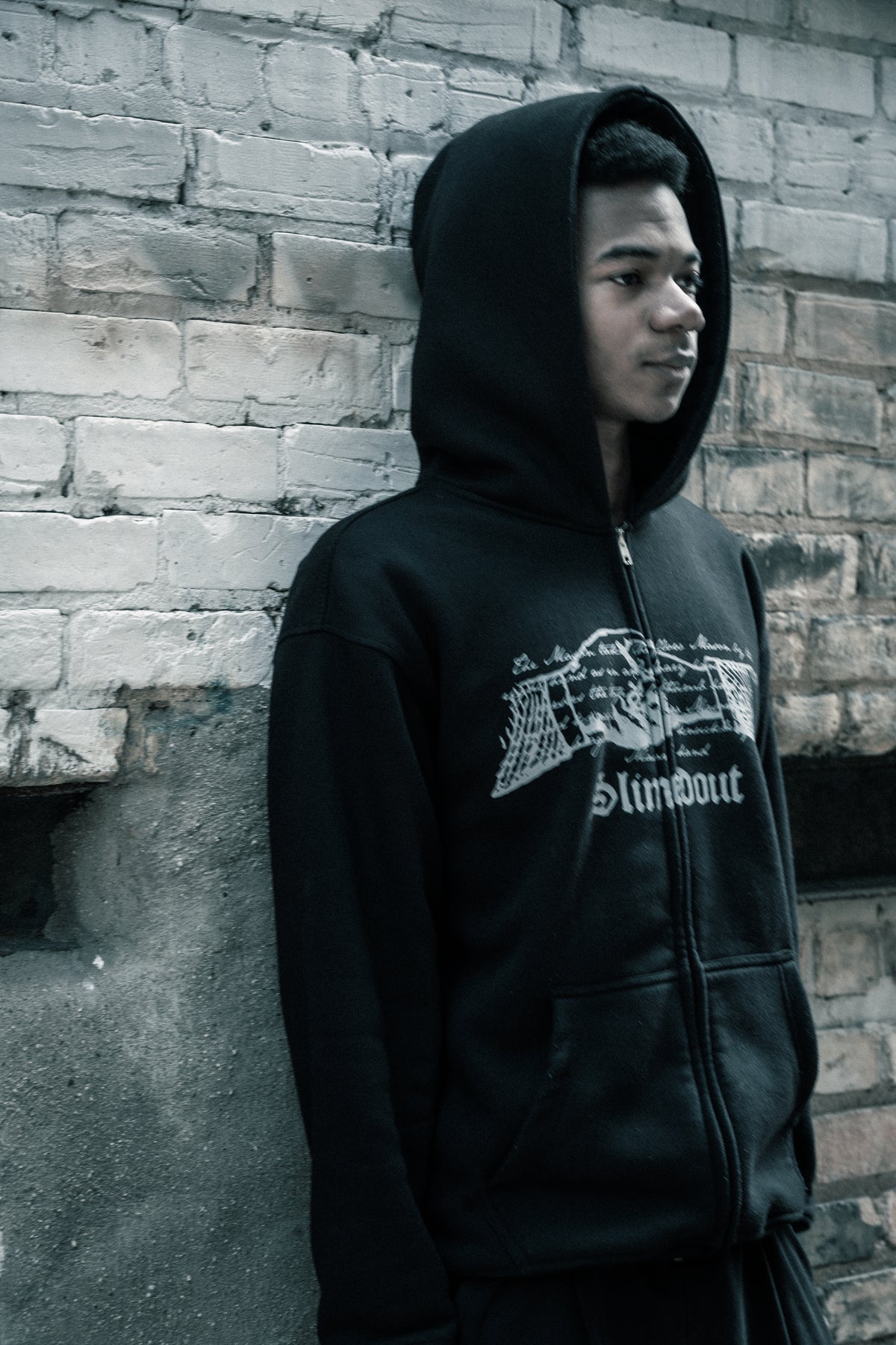 SlimedOut Against All Odds hoodie in the city